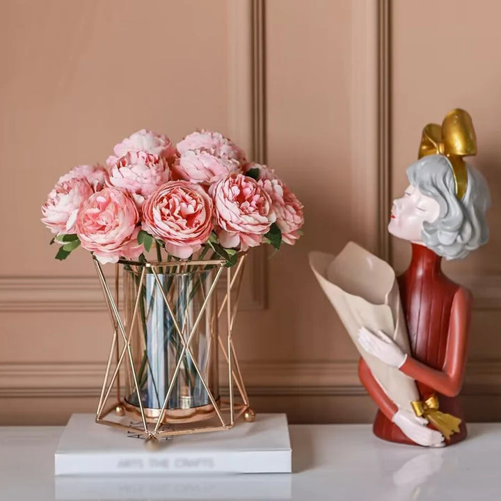 Golden Metal Vase