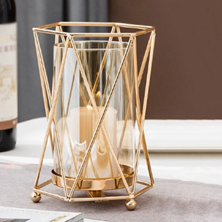 Golden Metal Vase
