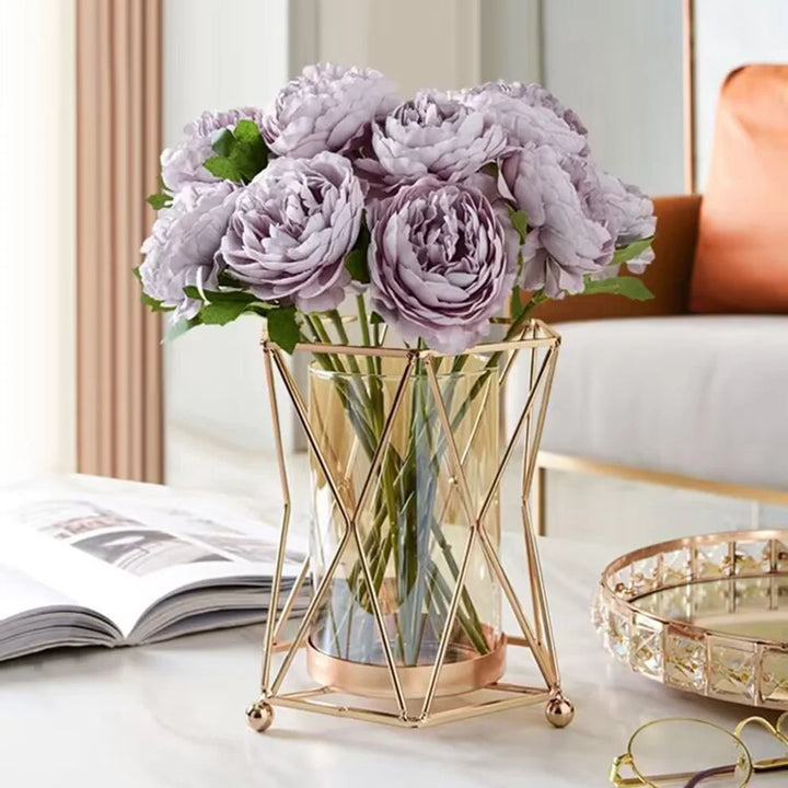 Golden Metal Vase